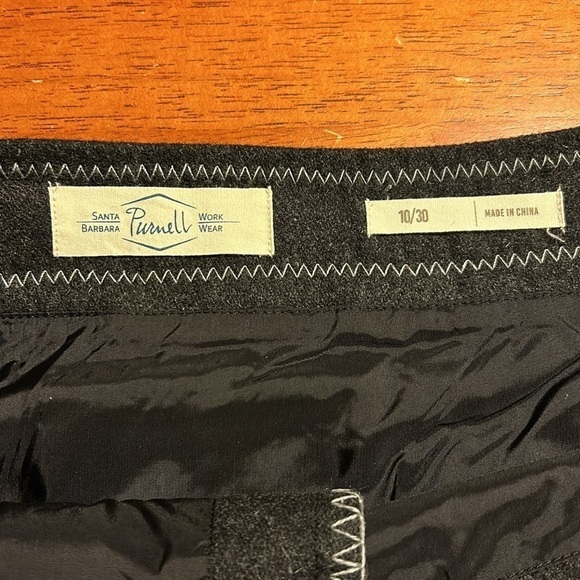 Purnell Blanket Stitch Wool Wrap Skirt with Zipper size 10/30 - Picture 6 of 9